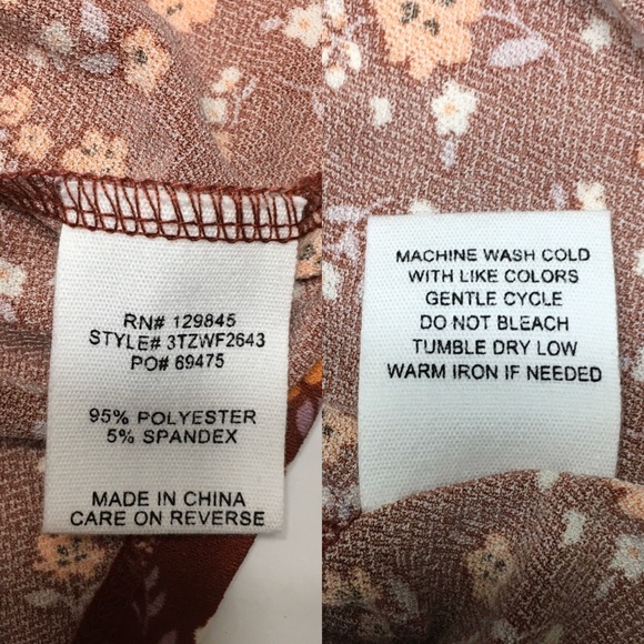 Bailey Blue Ditsy Tank Dress, Terracotta, sz M - Picture 8 of 8